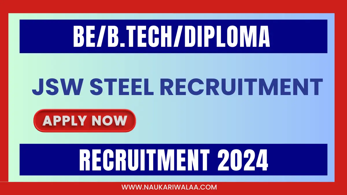 jsw steel recruitment 2024